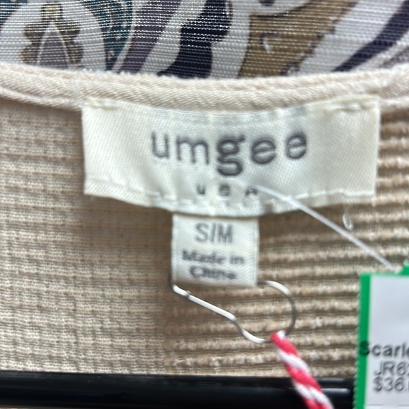 NWT Cream Open-Front Frayed Kimono - Umgee - Picture 3 of 5